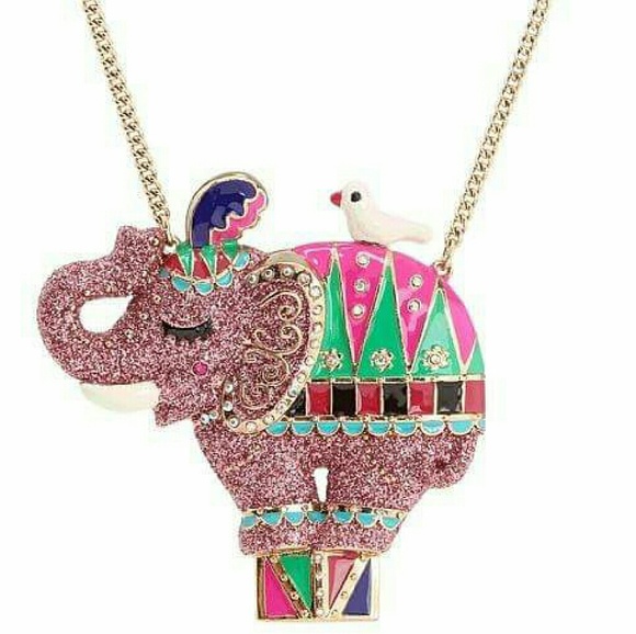 Betsey Johnson Elephant Necklace