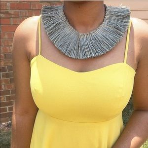 Handmade African Fringe Necklace