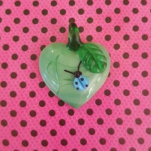 Beautiful Glass Lady Bug Pendant