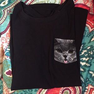 Cat Pocket Shirt