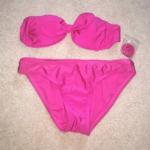 Pink Target Bathing Suit