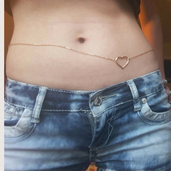 Heart Waist Belly Chain - Picture 4 of 8