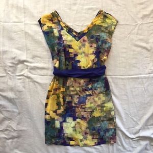 Anthropologie Silk Mosaic Dress by Maeve.