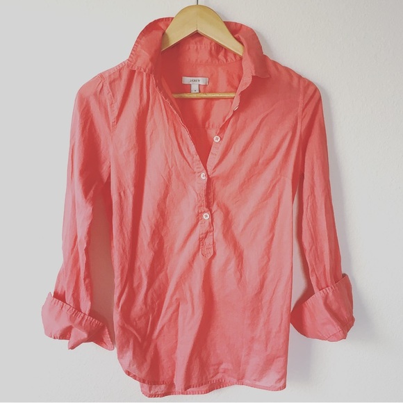 J.Crew | Vintage Neon Popover Shirt - Picture 1 of 4