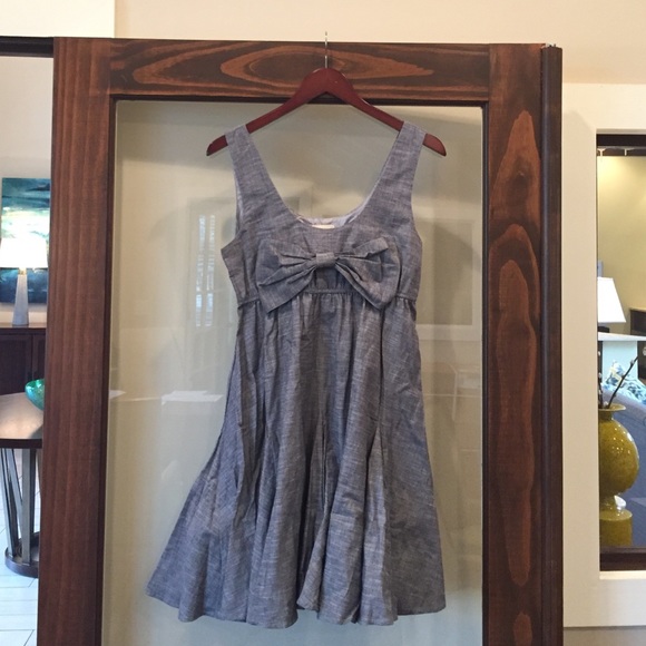Grey Dress with Bow