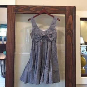 Grey Dress with Bow
