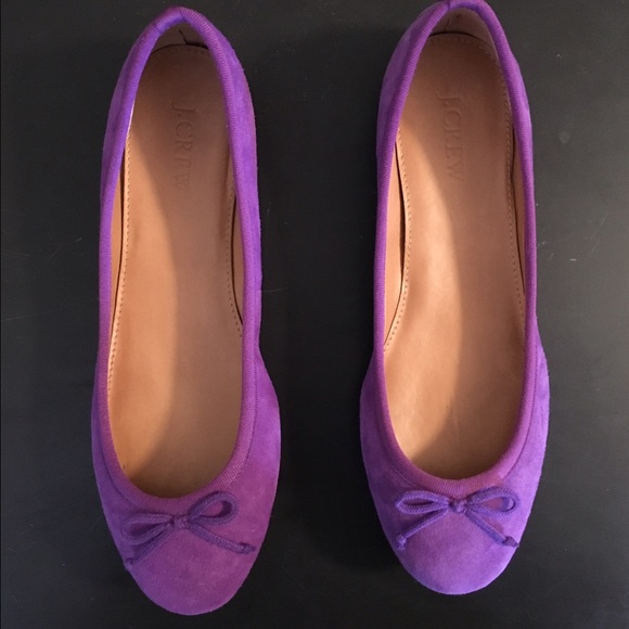 J. Crew suede ballet flats, size 6