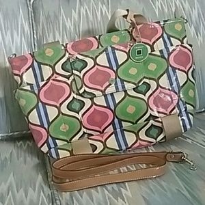 Franco  Santo coated leather satchel