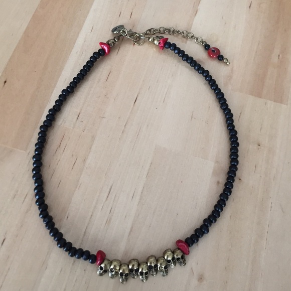 Rapsodia skull head necklace