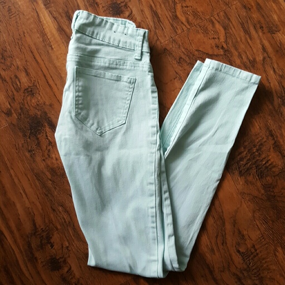 Light blue skinny jeans