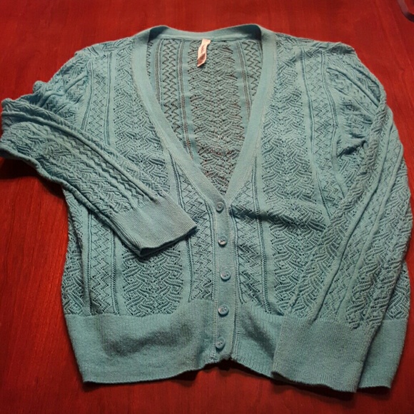 Aeropostale open weave summer cardigan