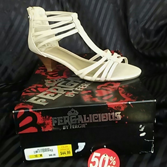 Beige Fergie Heels