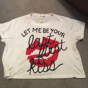 Freshtops "let me be your last first kiss" cropped