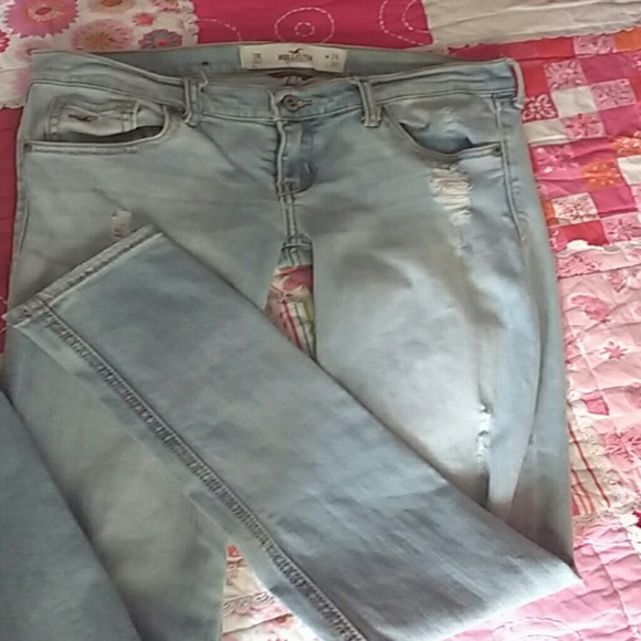 Lightwash Hollister Co Skinny Jeans Size 3R