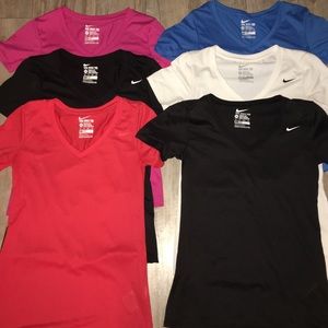 New! (6)Nike women's athletic dri fit tops sz. xs