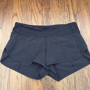 lululemon speed shorts in black