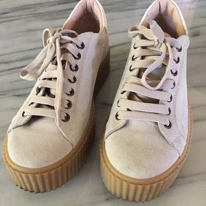 STEVE MADDEN - Suede Platform Sneakers - sz 7