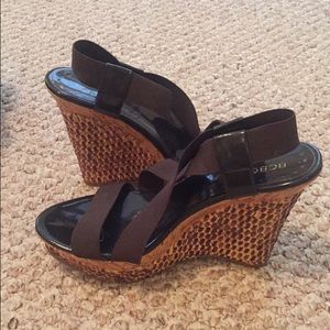 Brown BCBGirls wedges! Size 8!