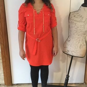 Live 4 truth orange and gold dress.