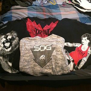 7 TAPOUT AND SKULL TEE SHIRT BUNDLE