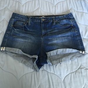 High Waisted Denim Shorts