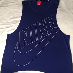 Blue Nike shirt