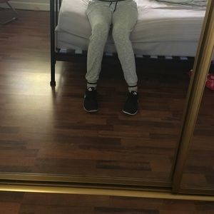 cute & comfy gray women's joggers