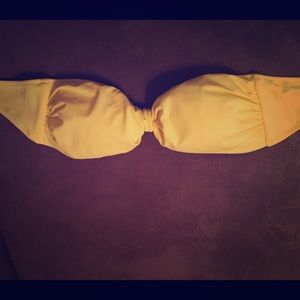 Victoria secret bright yellow strapless swim top☀️