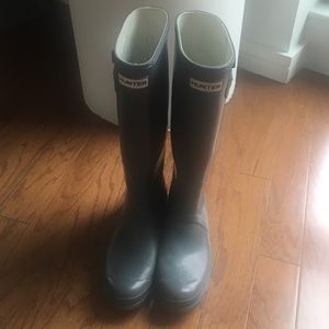 Tall Grey Hunter boots