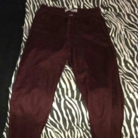 American Apperal high waist maroon pants - Picture 1 of 1