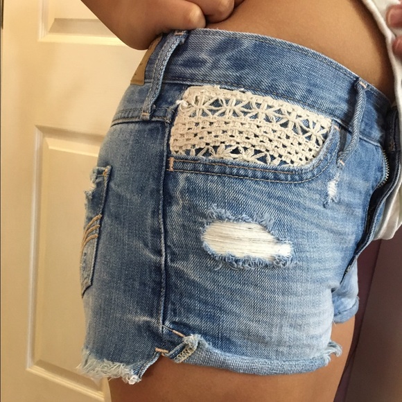 Hollister High Waisted Denim Shorts