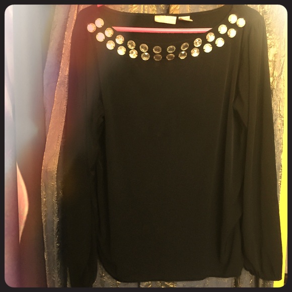 Pretty Plus size Black Top with Sparkle