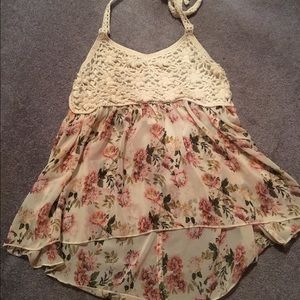 Summer floral halter