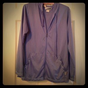 White Sierra insect repelling light weight zip up