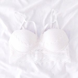 Couch-ella Crotchet Crop Top Bra Victoria's Secret