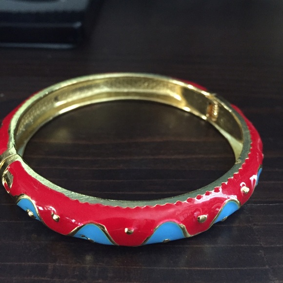 Blue & Red Bangle - Picture 2 of 3