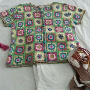Summer crocheted sweater