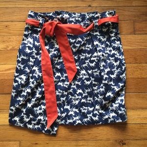 ✂️price cut✂️High waisted skirt, fun horse print.