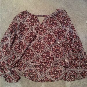 Open back hippy shirt