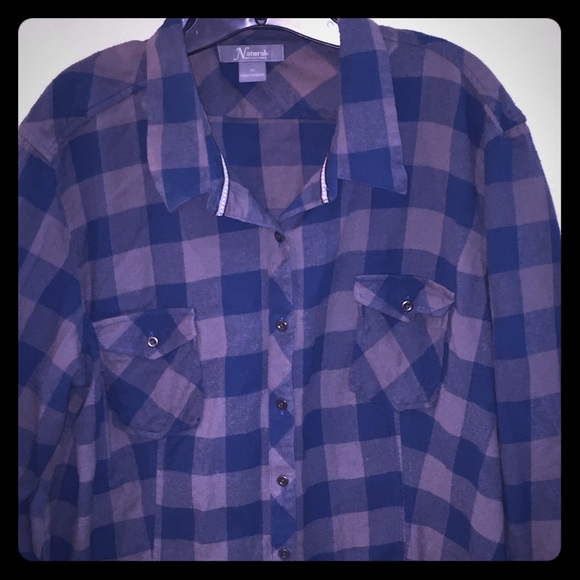 Flannel Fitted Blouse