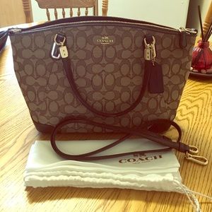 Monogram Coach handbag purse