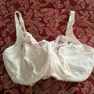 Off white 40DDD LILYETTE MINIMIZER BRA NWOT