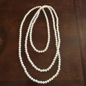 Extra Long Pearl Necklace