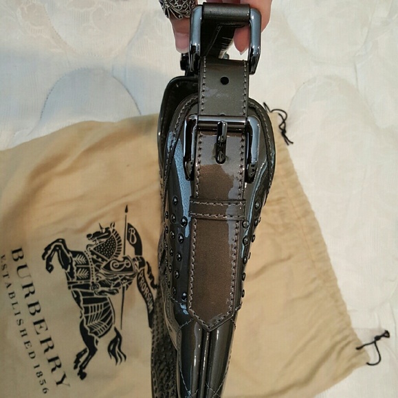 Burberry Prorsum Patent Leather/Studded Bag - NEW - Picture 3 of 4