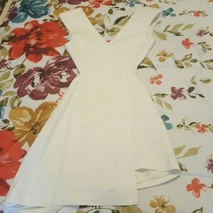 White cutout dress