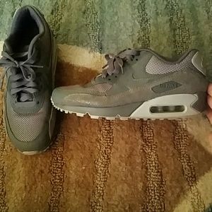 Gray Nike Air Max's