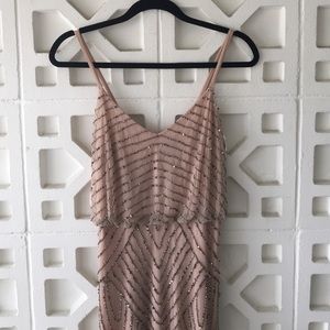 Adrianna Papell embellished blouson gown