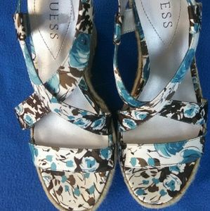 Floral wedge heel by Guess