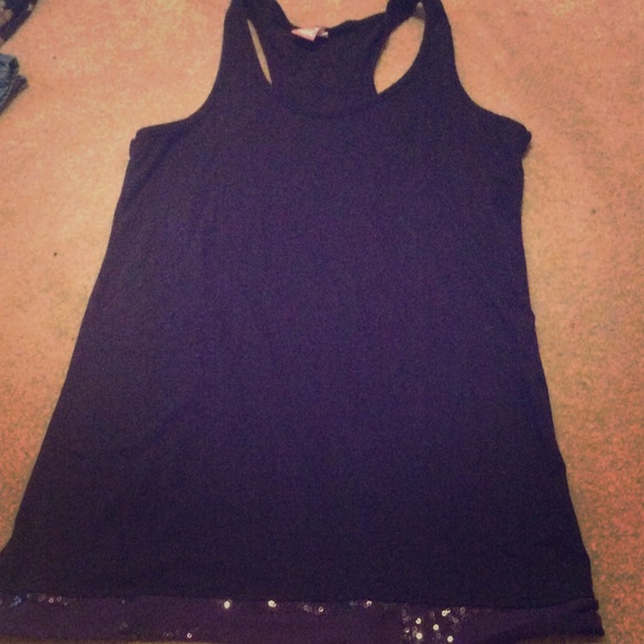 Black shirt with a hint of sparkle