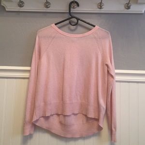 BR Pink Shear Sweater